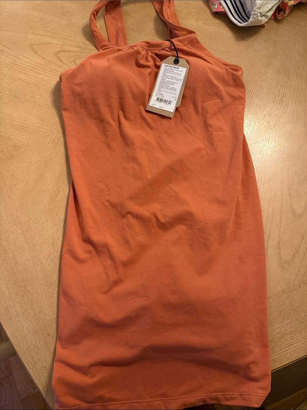 Prana Cantine Dress in Warm Rust Orange